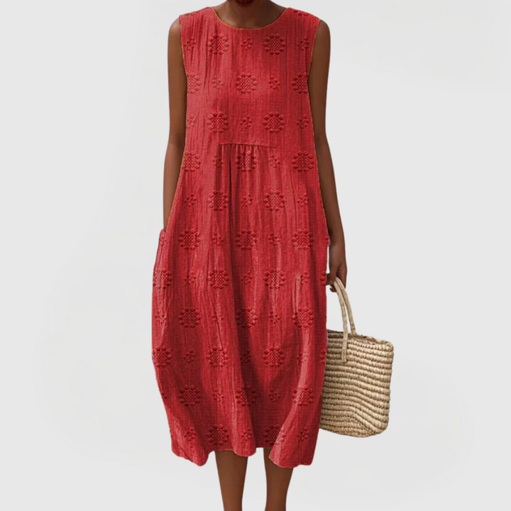 Mijntje | Elegantes Kleid mit Taschen
