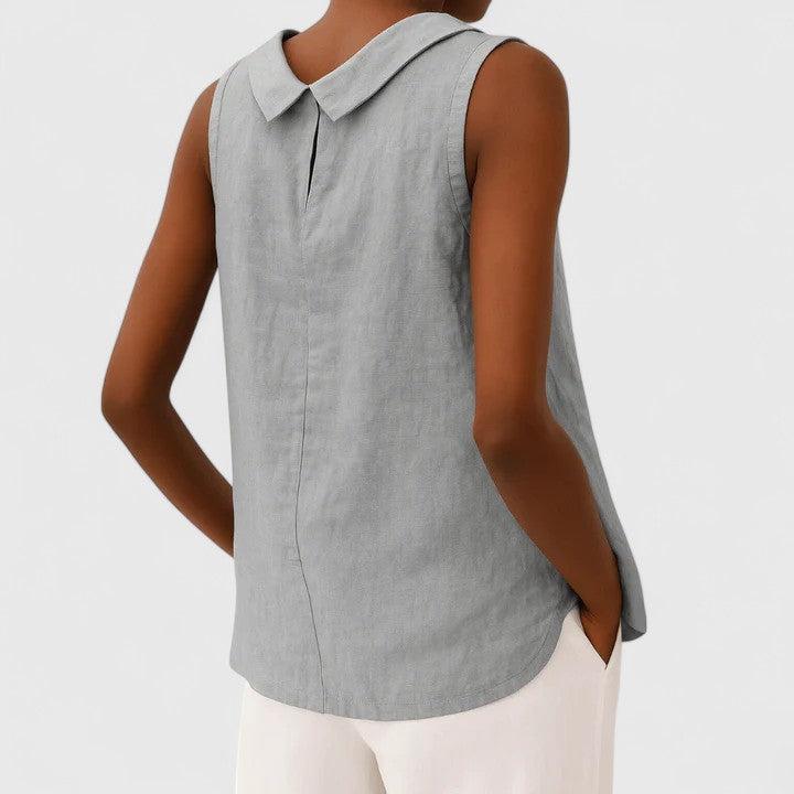 Lydia | Elegantes Top mit Kragen