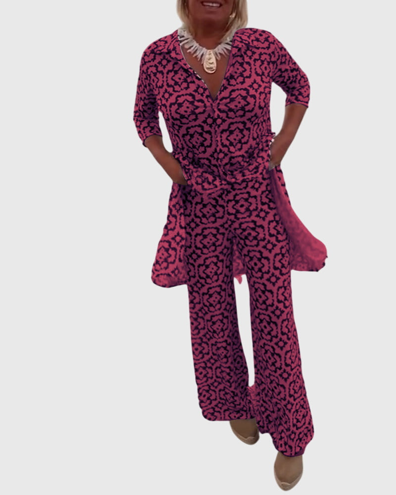 Jojanneke | Elegantes Vintage-Zweiteiliges Set