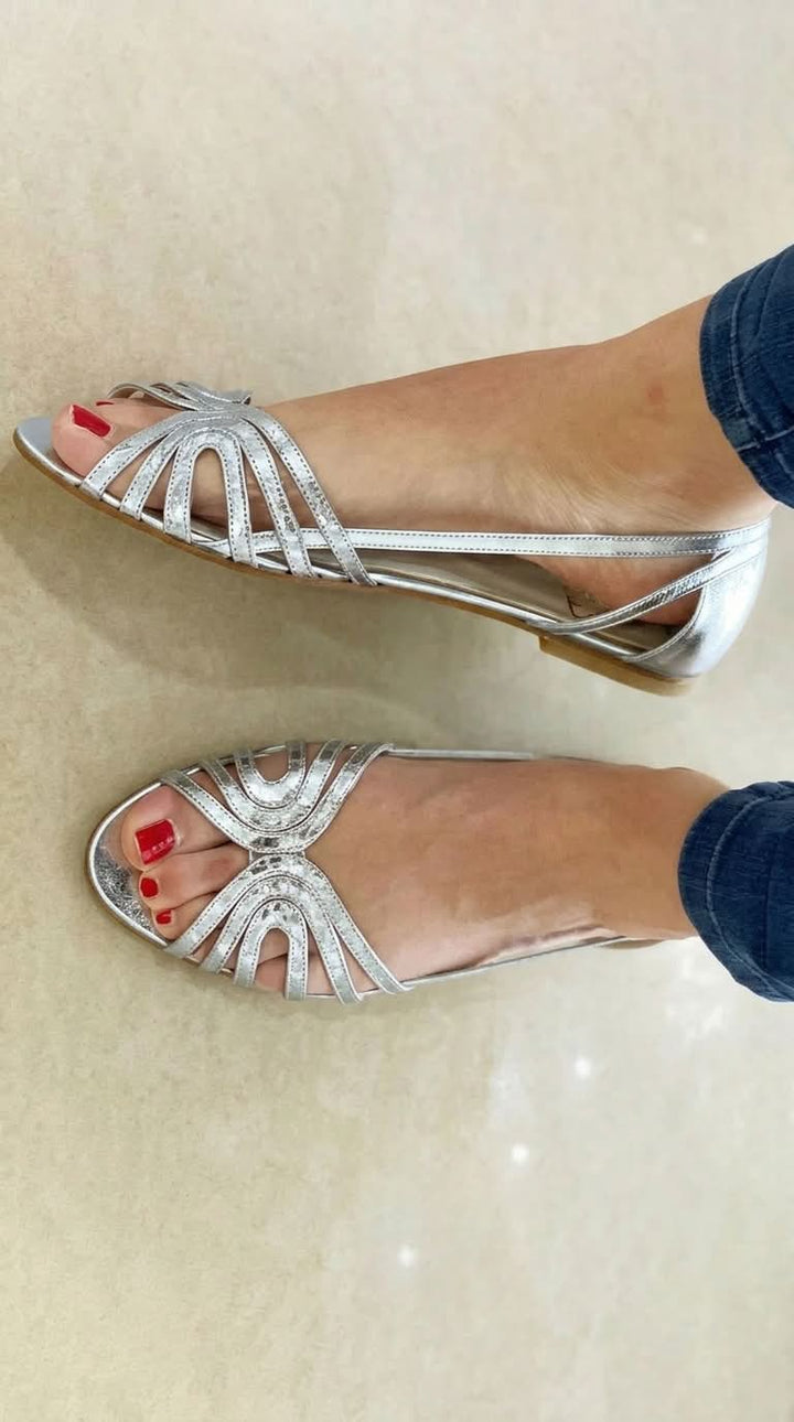Eleonora | Goldene Sommerschuhe
