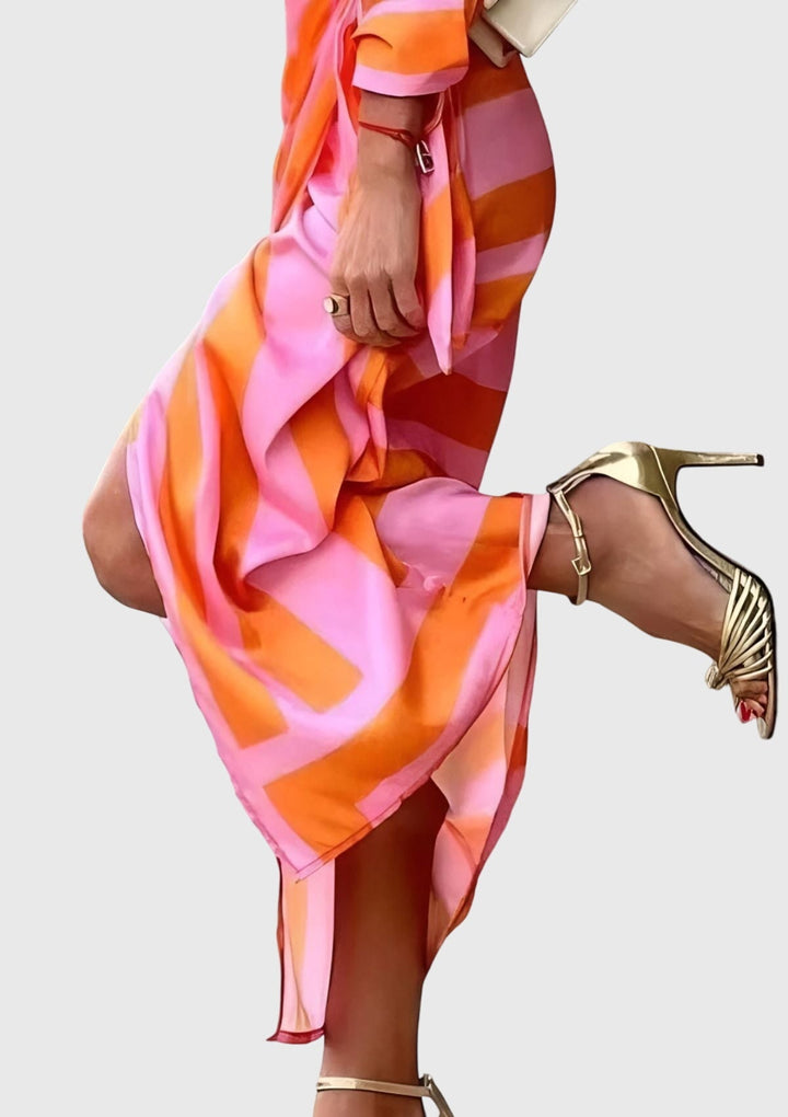 Mijntje | Elegantes Wickelkleid mit Print