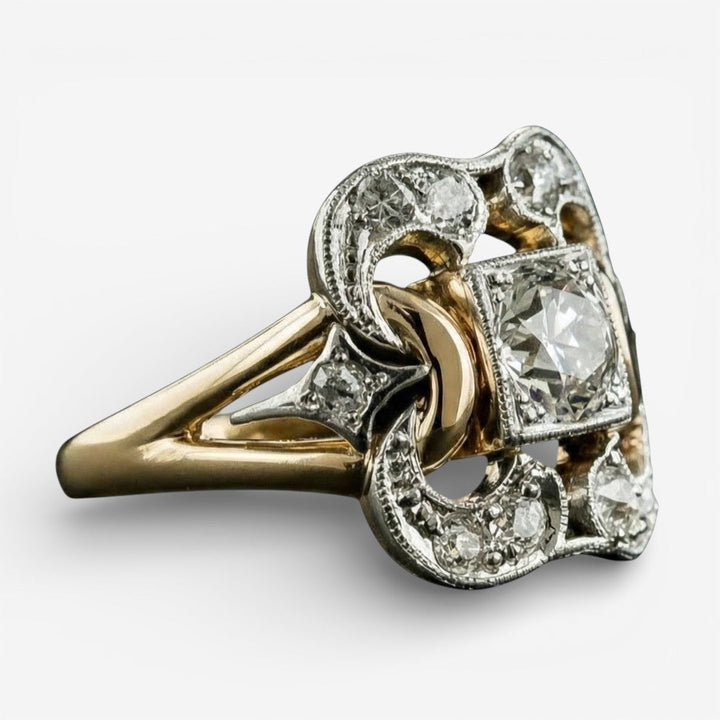 Vintage Goldring Zirkonia