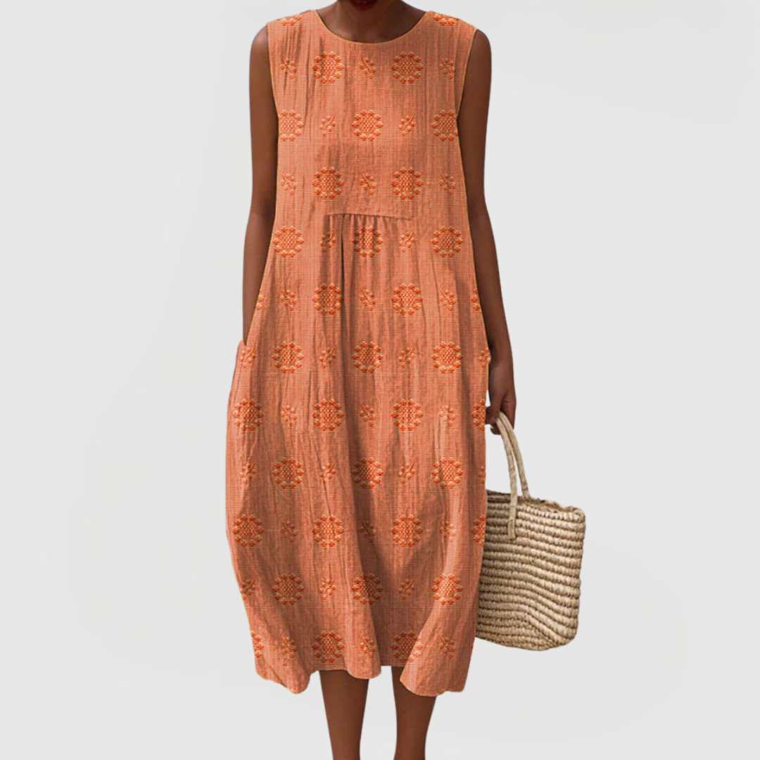 Mijntje | Elegantes Kleid mit Taschen