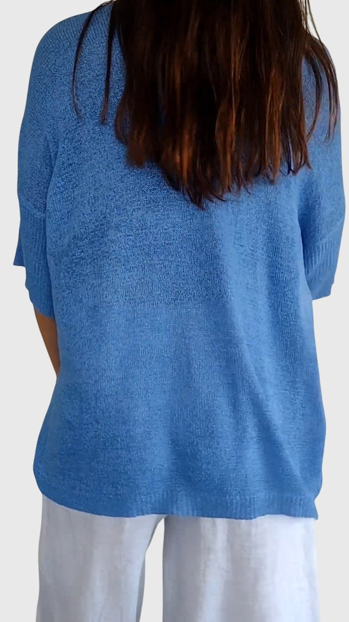 Caroline | Elegantes Top mit V-Ausschnitt