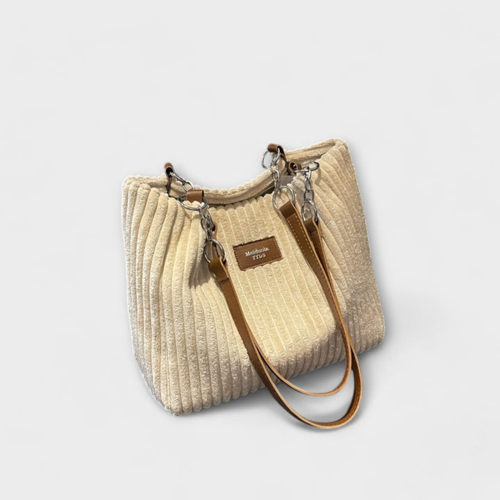 Corrie | Schultertasche aus weichem Kord