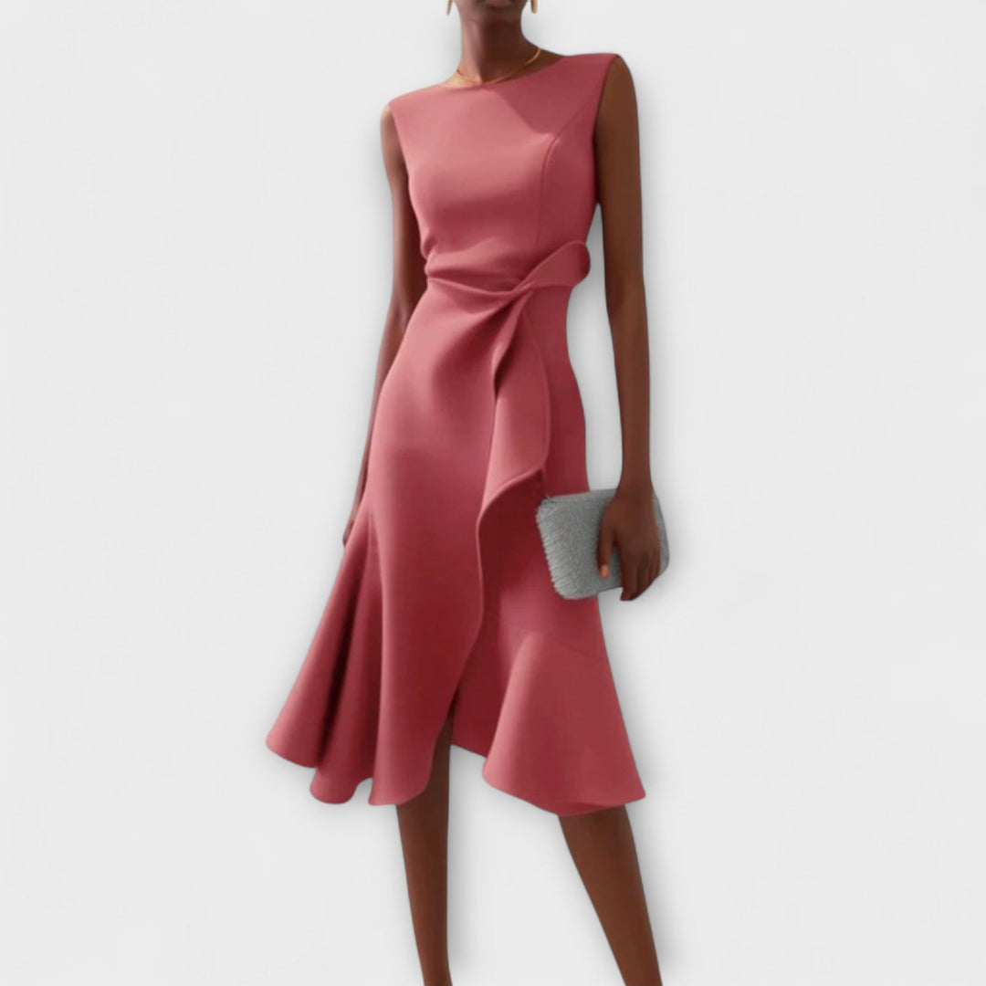 Sigrid | Verfeinerte Midi Kleid