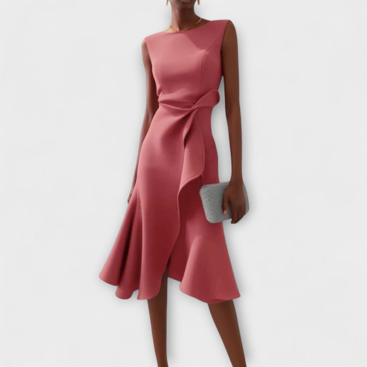 Sigrid | Verfeinerte Midi Kleid