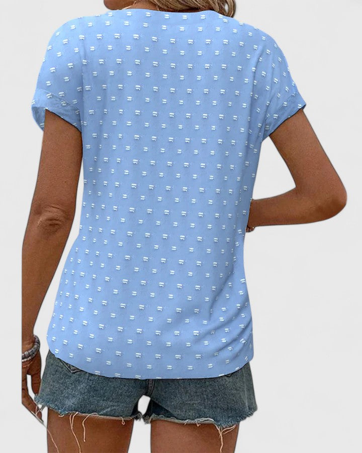 Rebecca | Bequeme V-Ausschnitt Bluse