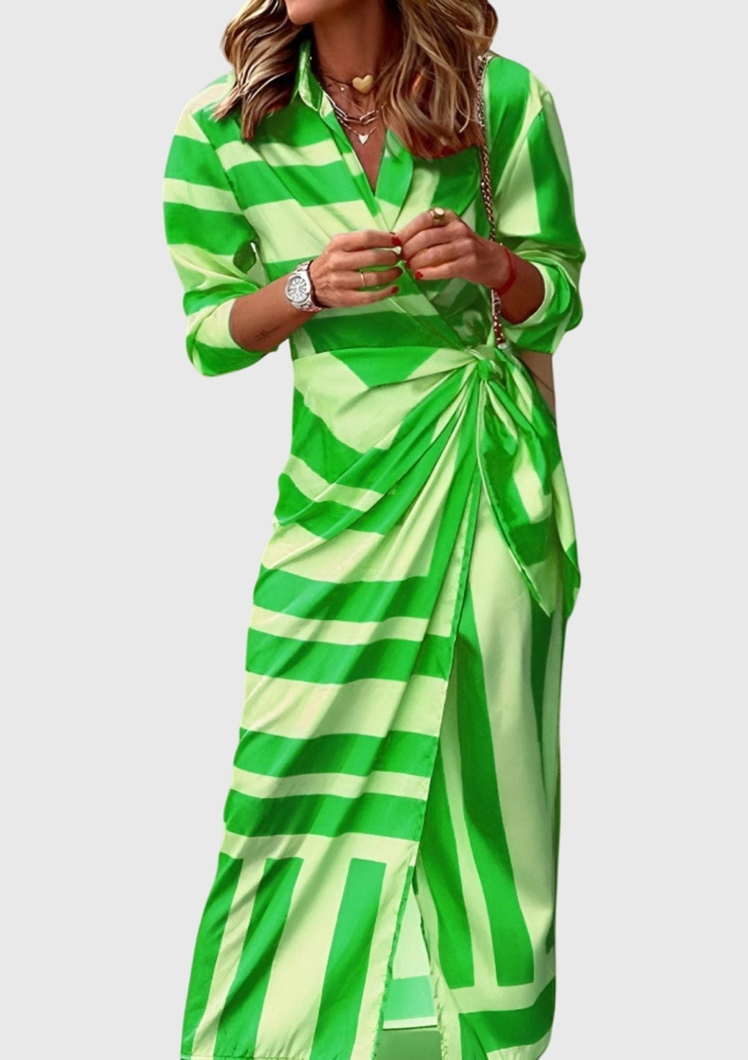 Mijntje | Elegantes Wickelkleid mit Print