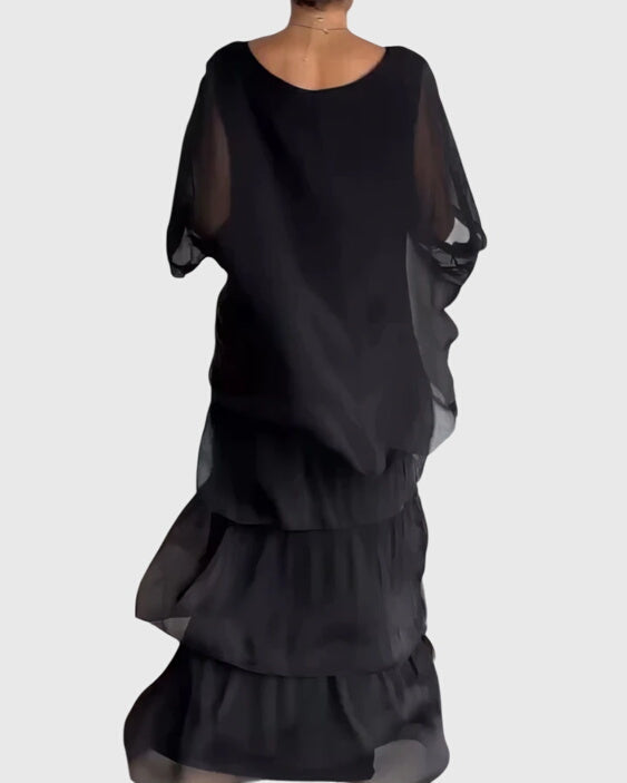 Marjolein | Elegantes Langes und Fließendes Kleid