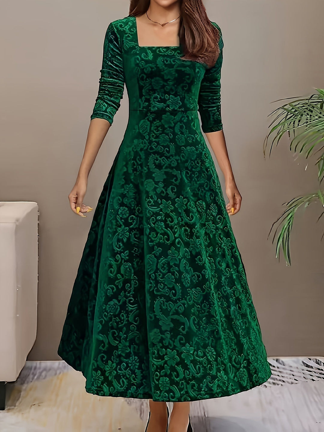 Isa | Maxikleid Elegante mit Muster