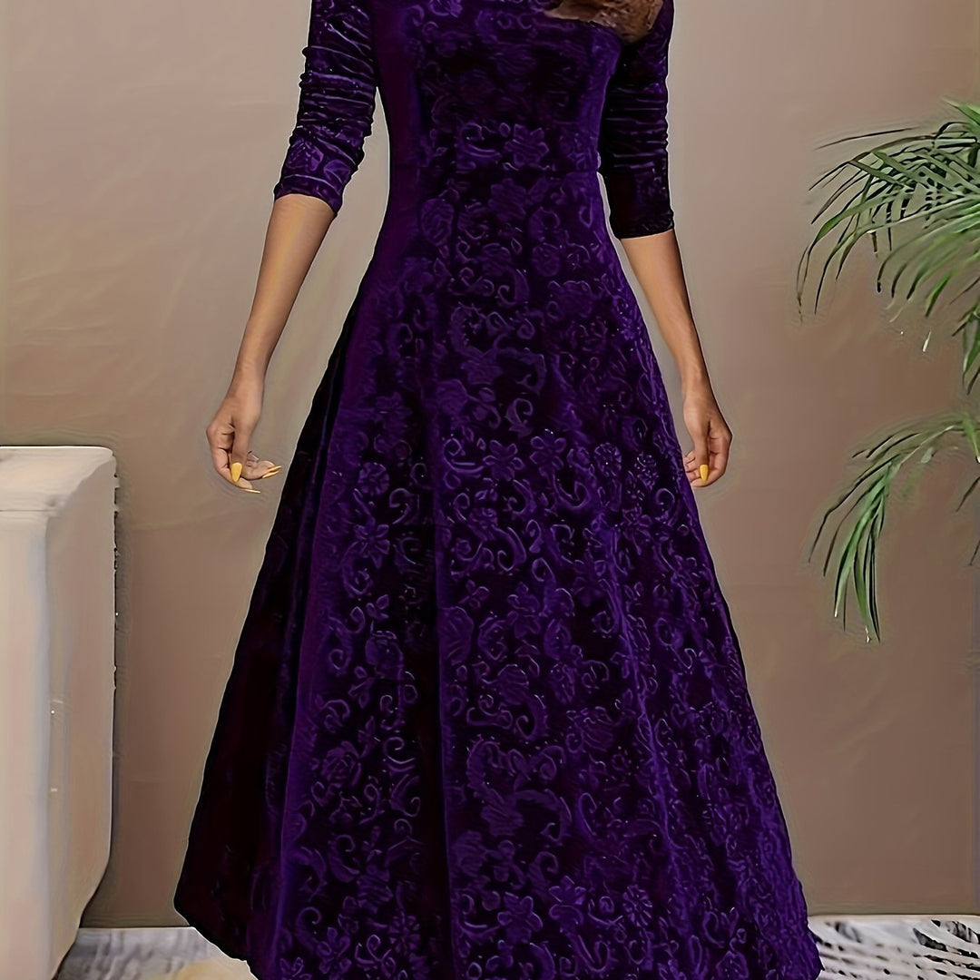 Isa | Maxikleid Elegante mit Muster