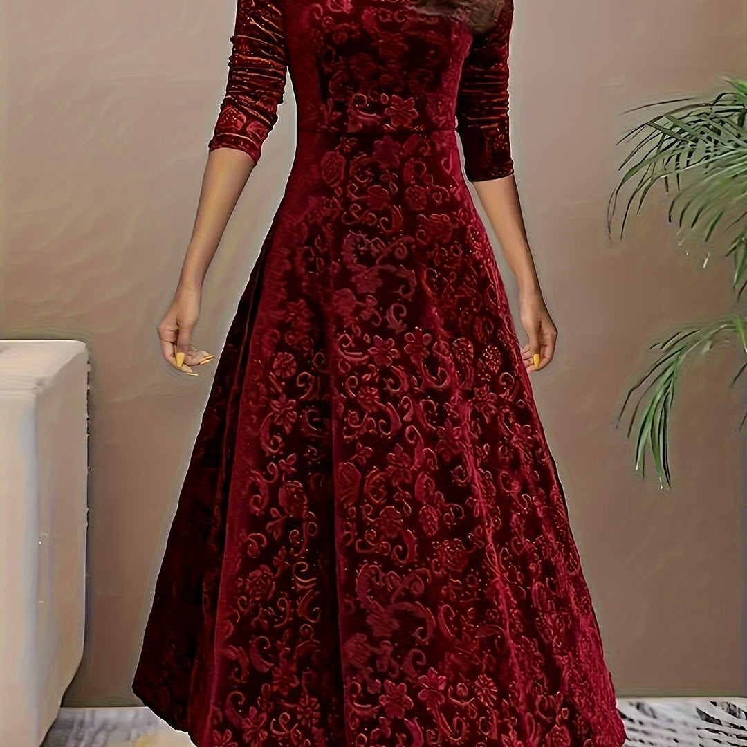 Isa | Maxikleid Elegante mit Muster
