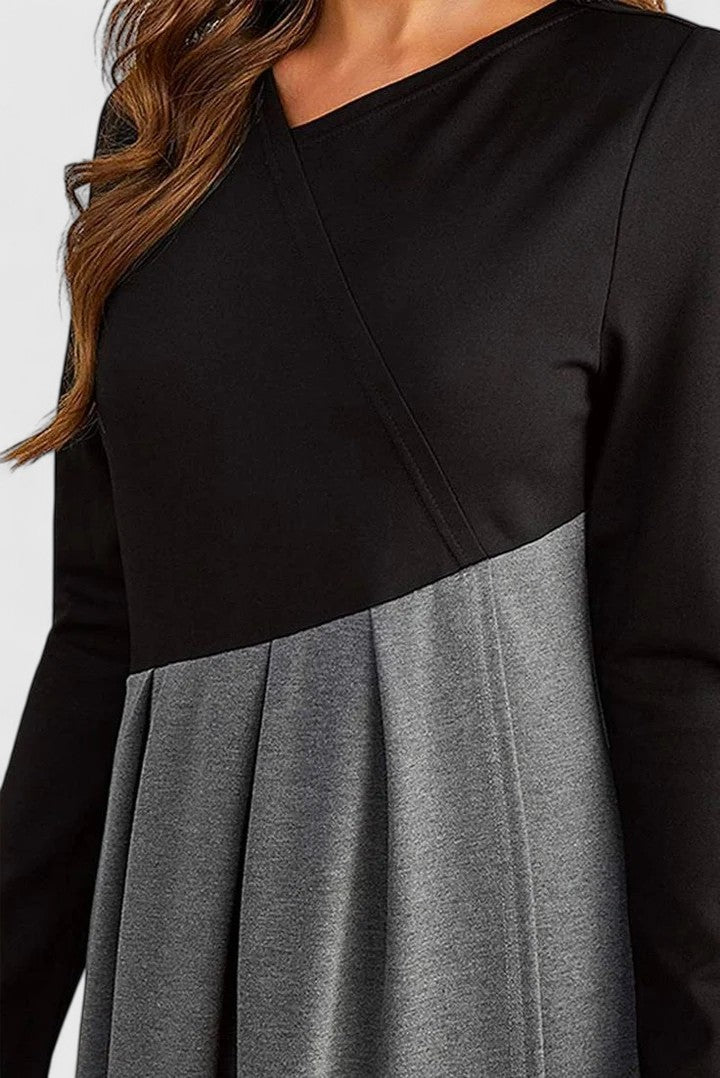 Monique | Elegantes Maxi-Kleid mit langen Ärmeln