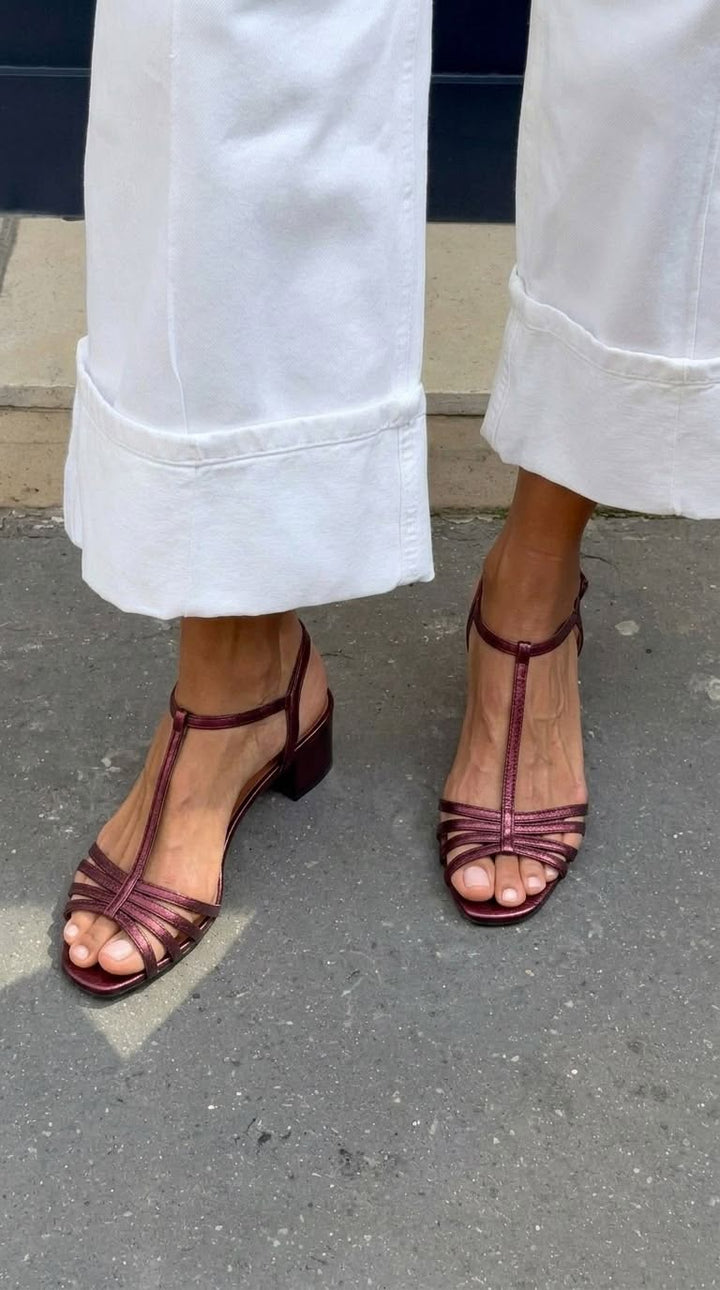 Allegra | Elegante Goldene Sandalen für den Alltag
