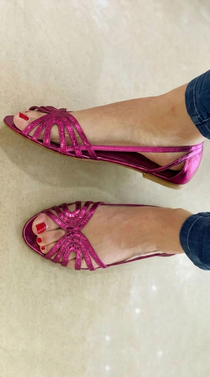 Eleonora | Goldene Sommerschuhe