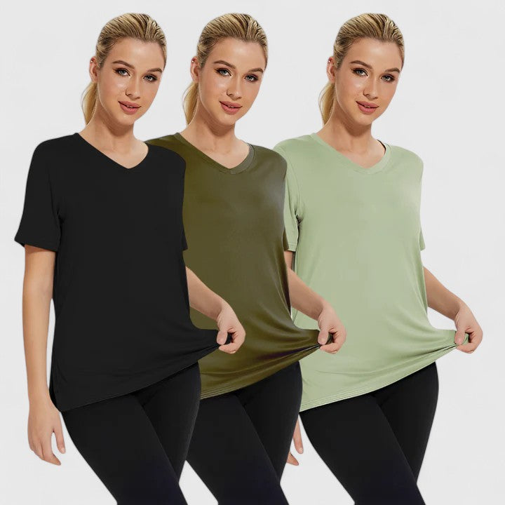 Lydia | Bequemes T-Shirt 3er-Pack