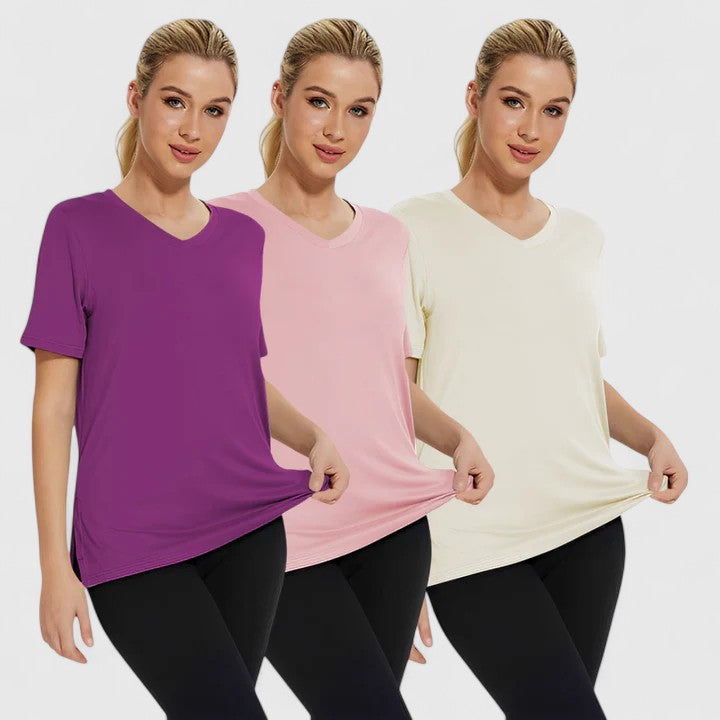 Lydia | Bequemes T-Shirt 3er-Pack