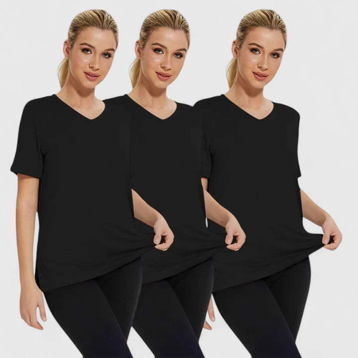 Lydia | Bequemes T-Shirt 3er-Pack