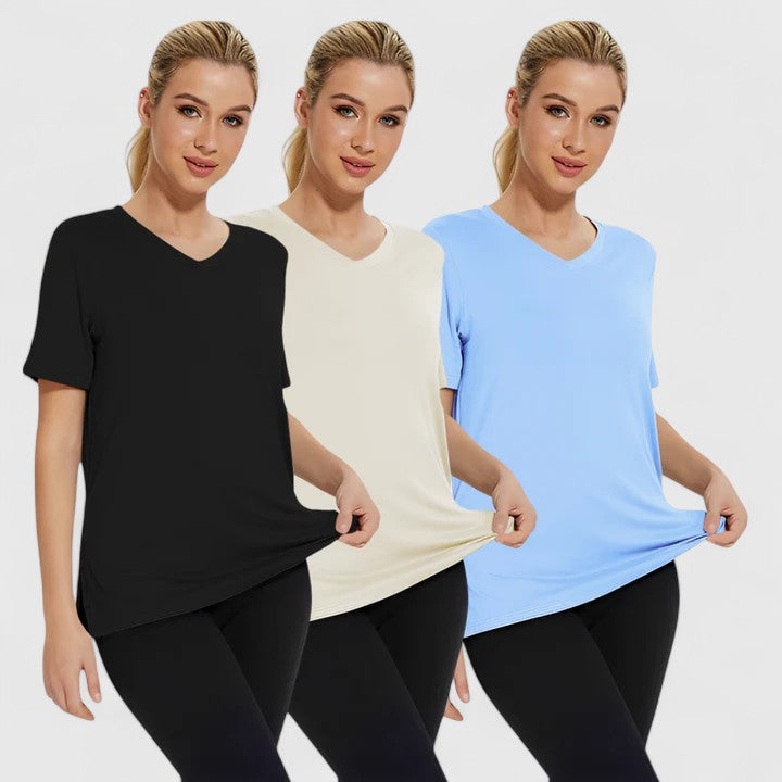 Lydia | Bequemes T-Shirt 3er-Pack