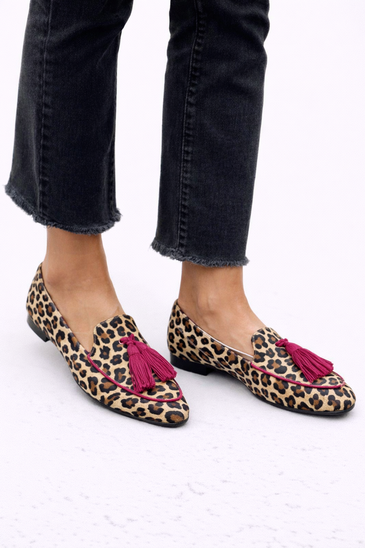 Rihanna - Leopardenprint Mokassins