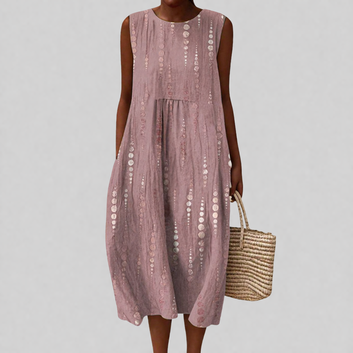 Sasha - Bequeme Sommerkleid ohne Ärmel