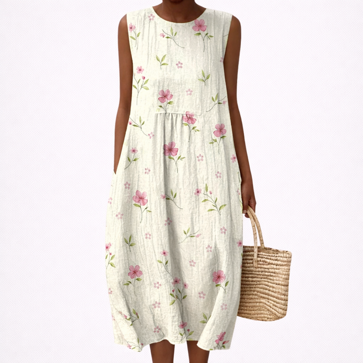 Faustine - Bequeme Sommerkleid ohne Ärmel