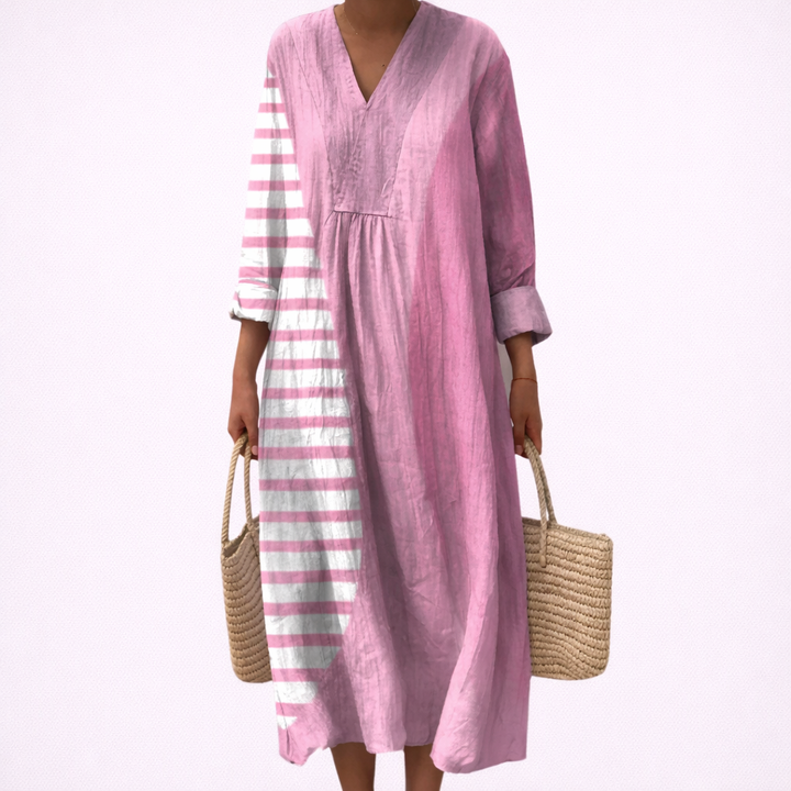 Nadine - Flatterndes Bedrucktes Sommerkleid