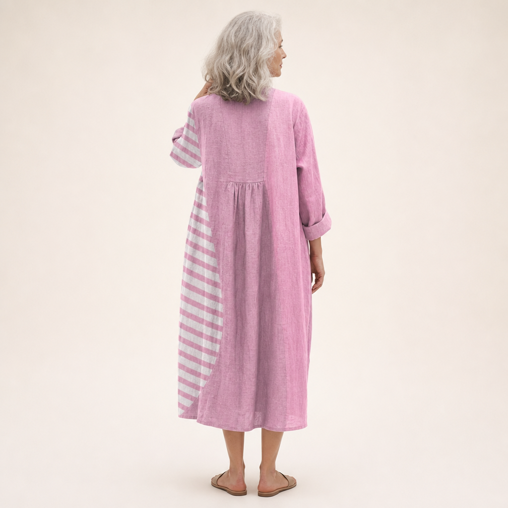 Nadine - Flatterndes Bedrucktes Sommerkleid