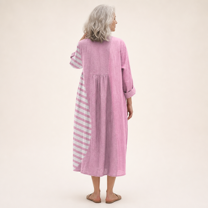 Nadine - Flatterndes Bedrucktes Sommerkleid