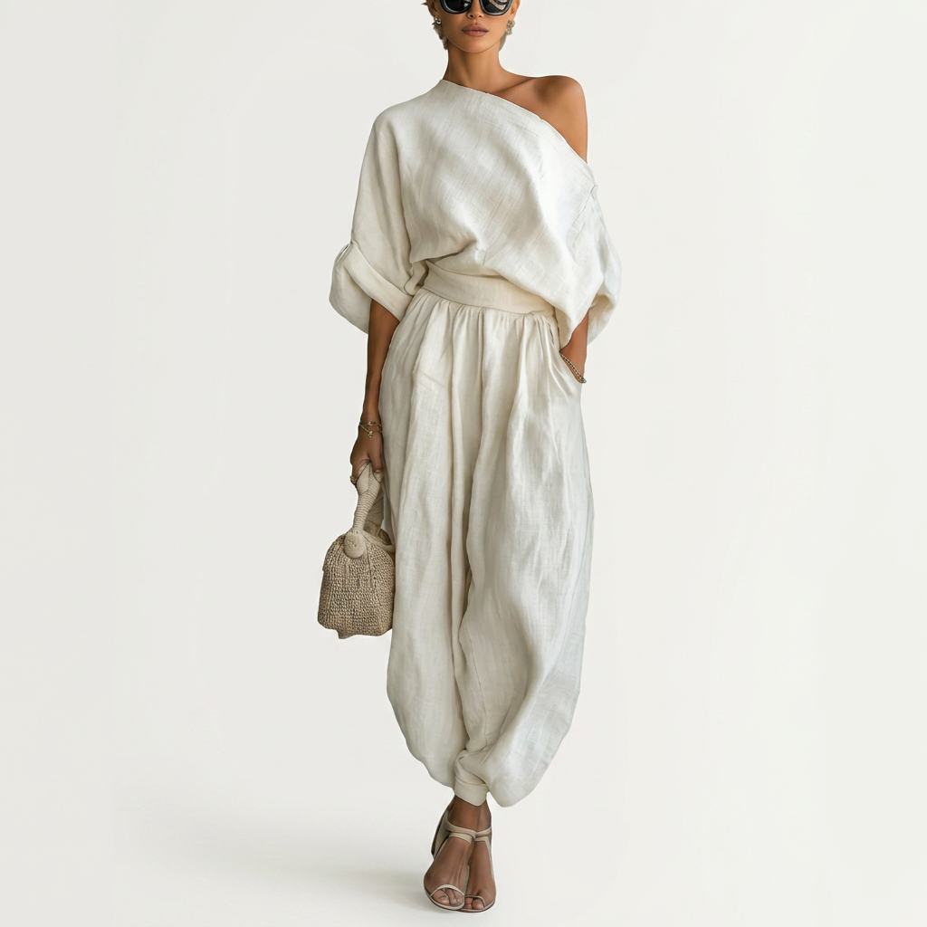 Helene | Zweiteiliges Set mit Off-Shoulder-Oberteil