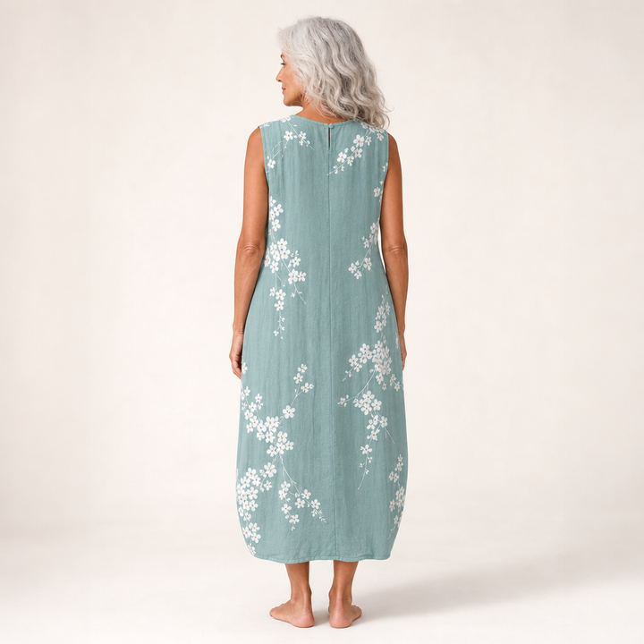 Ursule - Bequeme Sommerkleid ohne Ärmel
