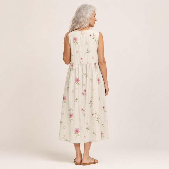 Faustine - Bequeme Sommerkleid ohne Ärmel