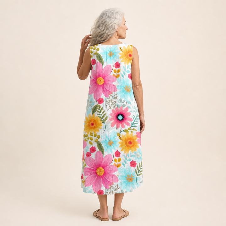 Manon - Bequeme Sommerkleid ohne Ärmel