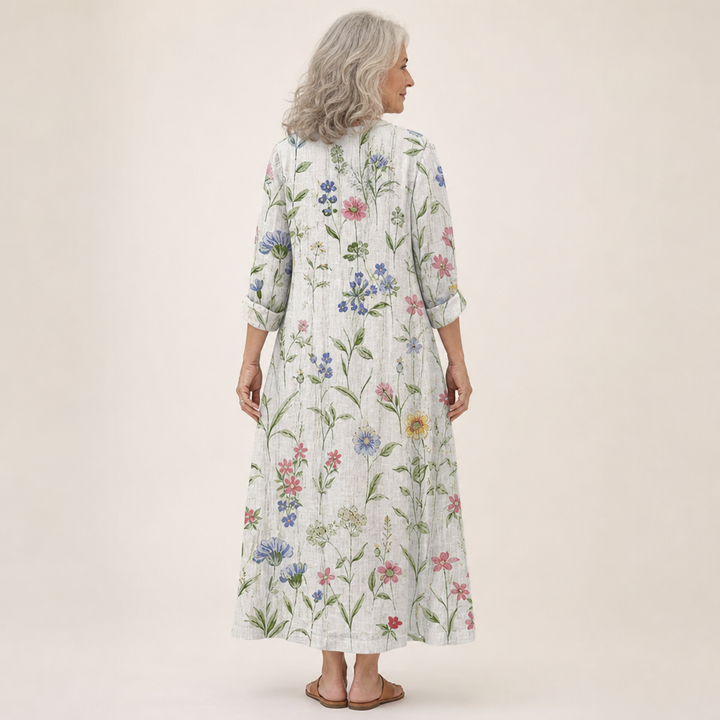 Doriane - Flatterndes Gedrucktes Sommerkleid