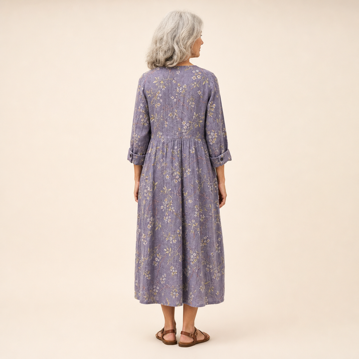 Lino - Fließendes Bedrucktes Sommerkleid