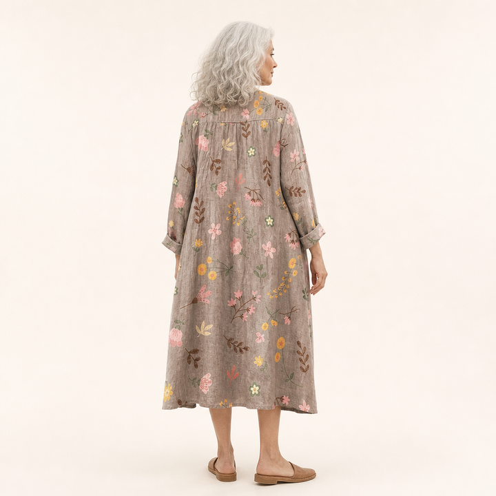 Maëlys - Flatterndes Bedrucktes Sommerkleid