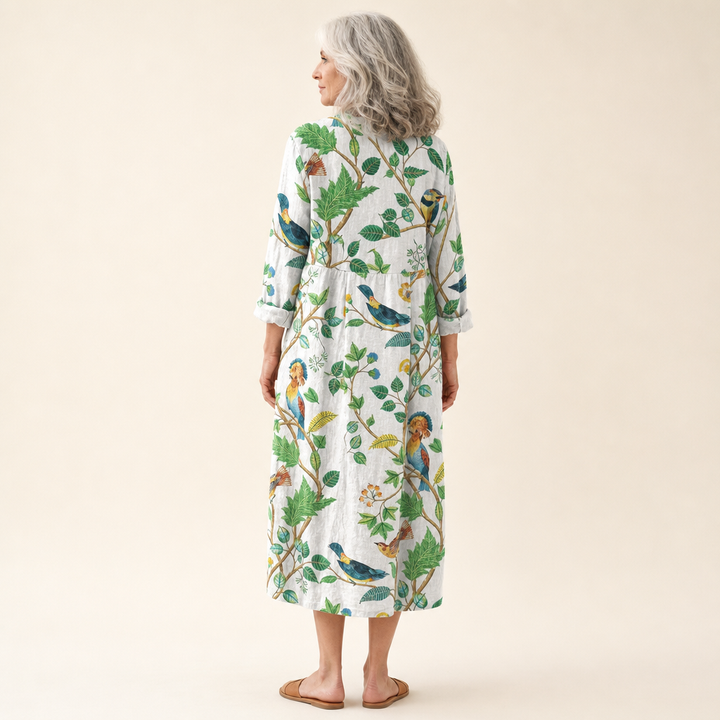 Valentijn - Flatternde Gedruckte Sommerkleid
