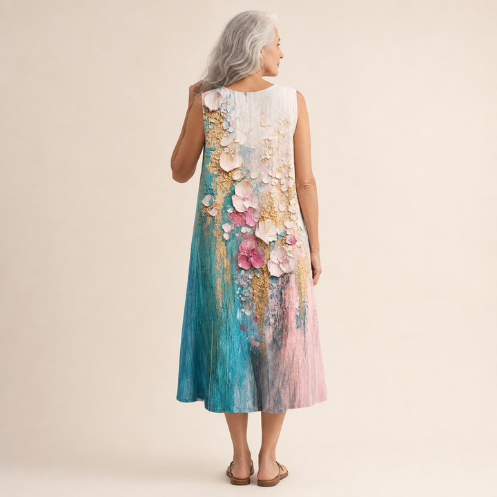 Floriane - Bequeme Sommerkleid ohne Ärmel