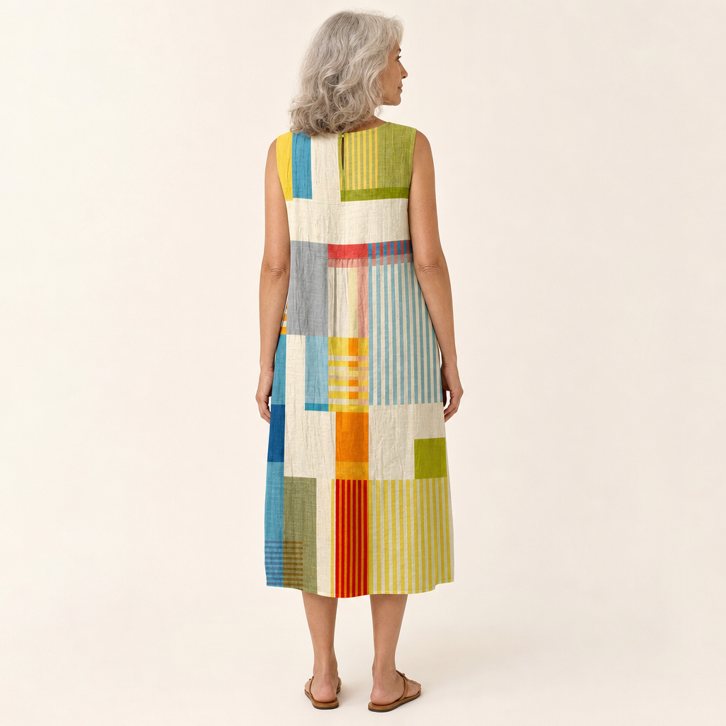 Léa - Bequemes Sommerkleid ohne Ärmel