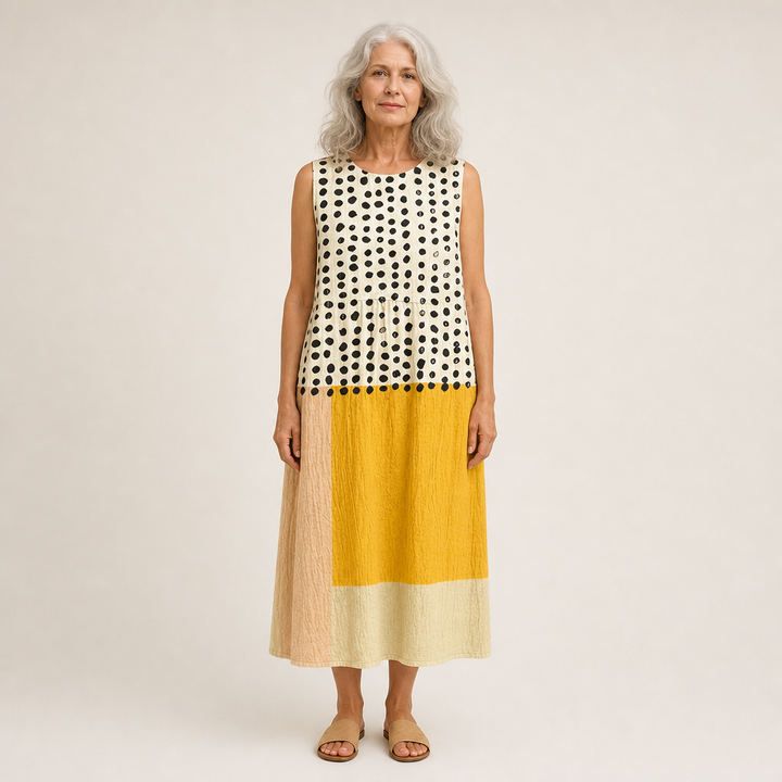 Sybille - Bequeme ärmellose Sommerkleid