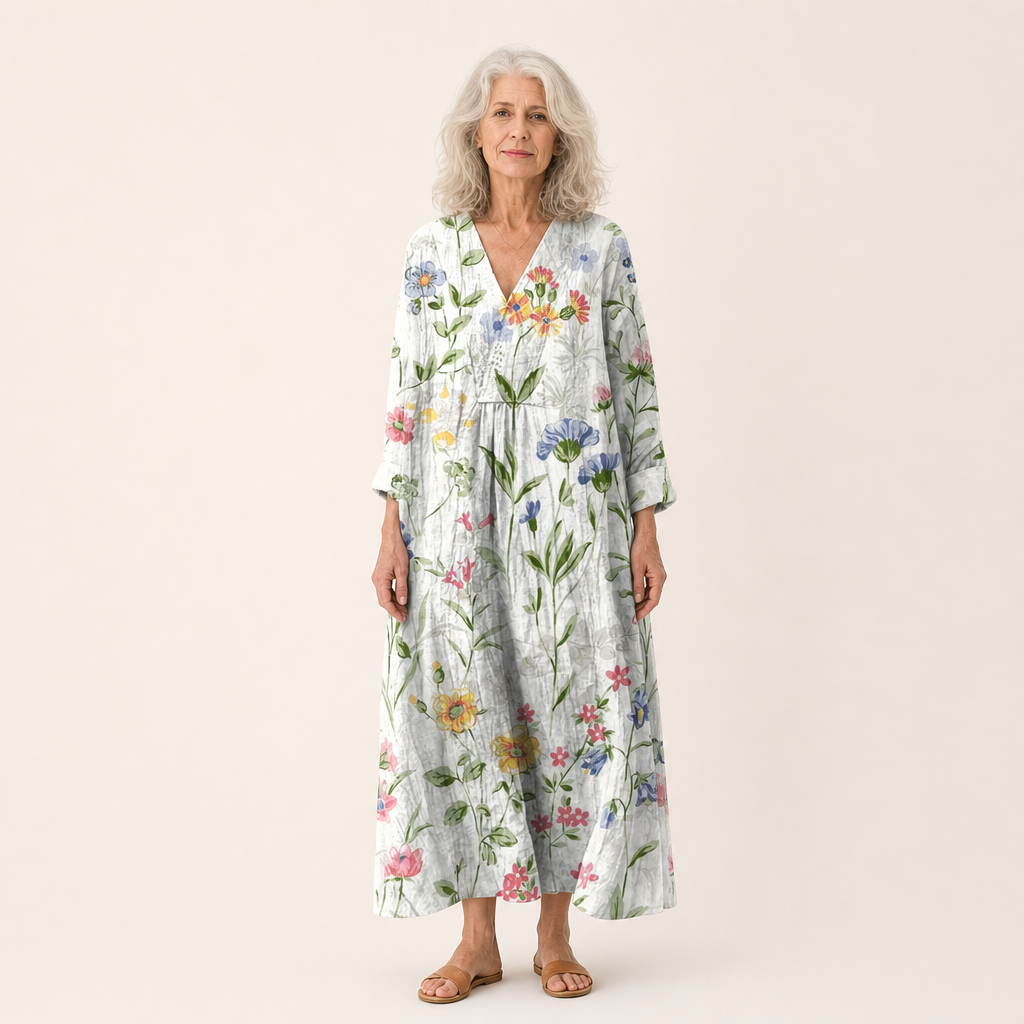 Doriane - Flatterndes Gedrucktes Sommerkleid