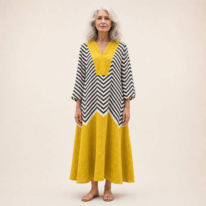 Bernadette - Flatterndes Gedrucktes Sommerkleid