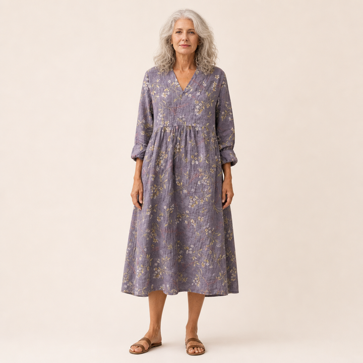 Lino - Fließendes Bedrucktes Sommerkleid