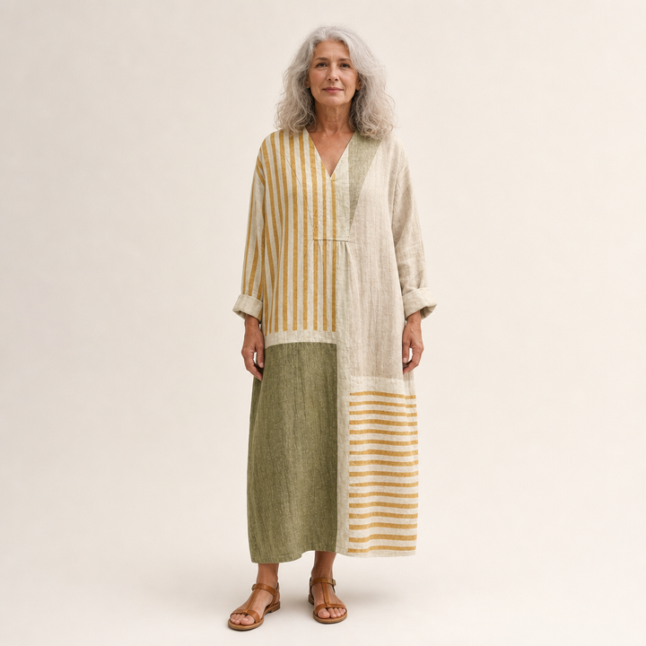 Tess - Flatterndes Bedrucktes Sommerkleid
