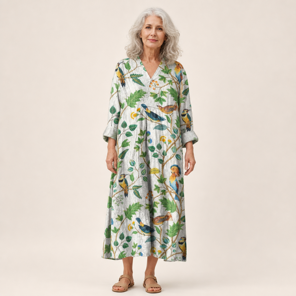Valentijn - Flatternde Gedruckte Sommerkleid