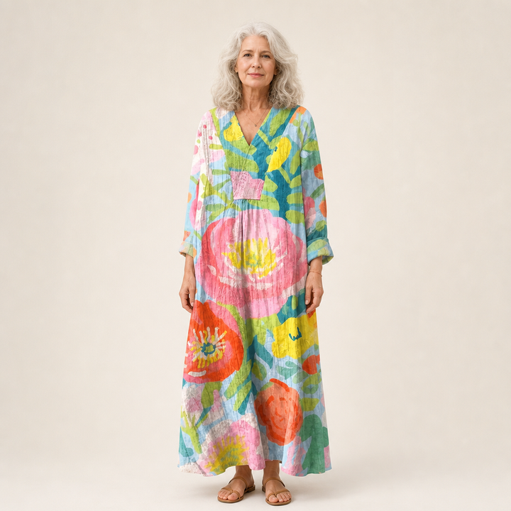 Jules - Flatterndes Gedrucktes Sommerkleid