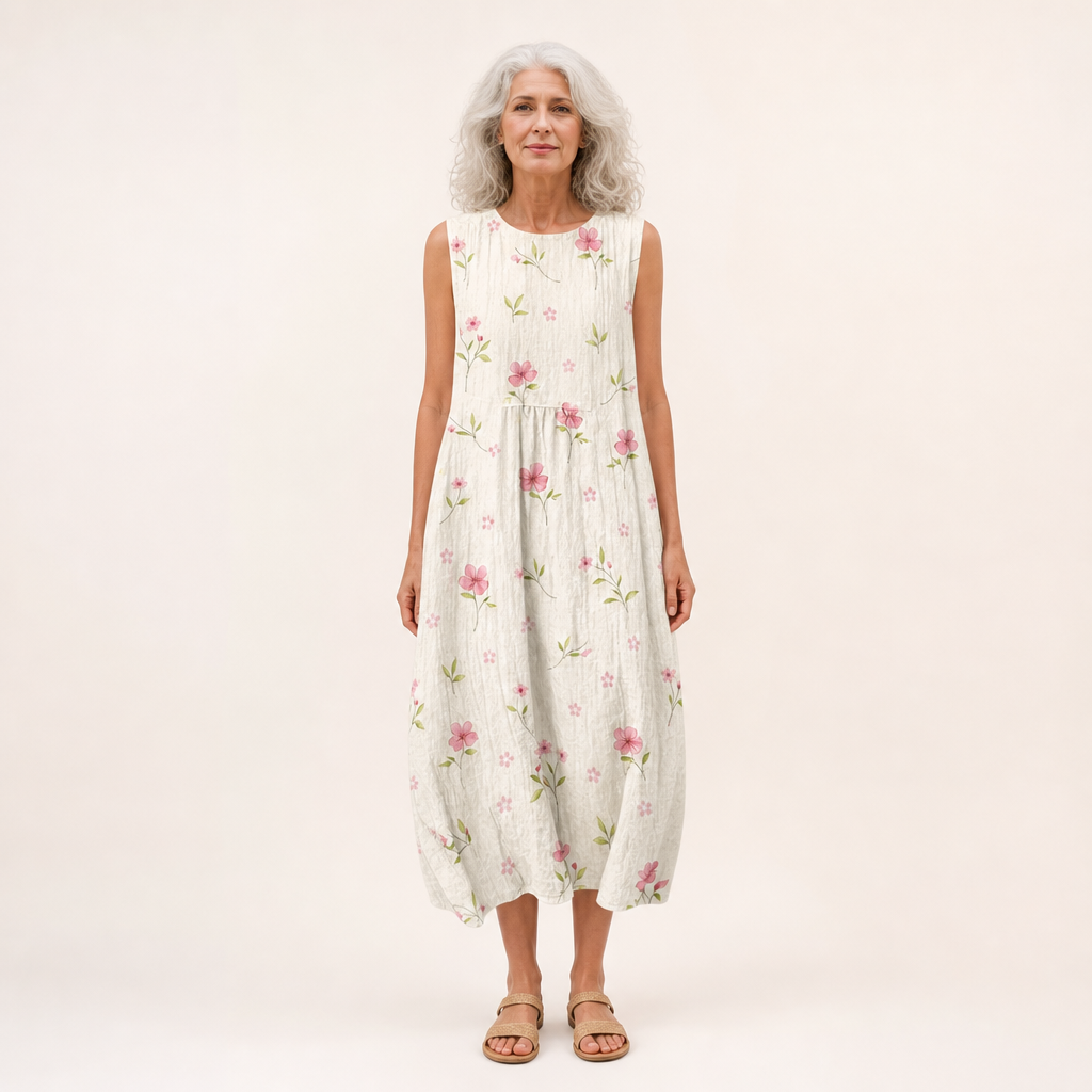 Faustine - Bequeme Sommerkleid ohne Ärmel