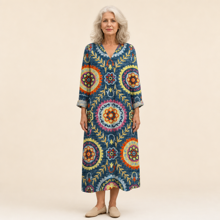 Amélie - Flatternde Gedruckte Sommerkleid