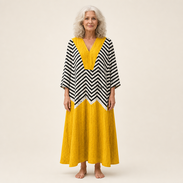 Mia - Fließendes Gedrucktes Sommerkleid